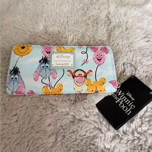 Loungefly Disney Winnie the Pooh Clutch - Blue and Pink